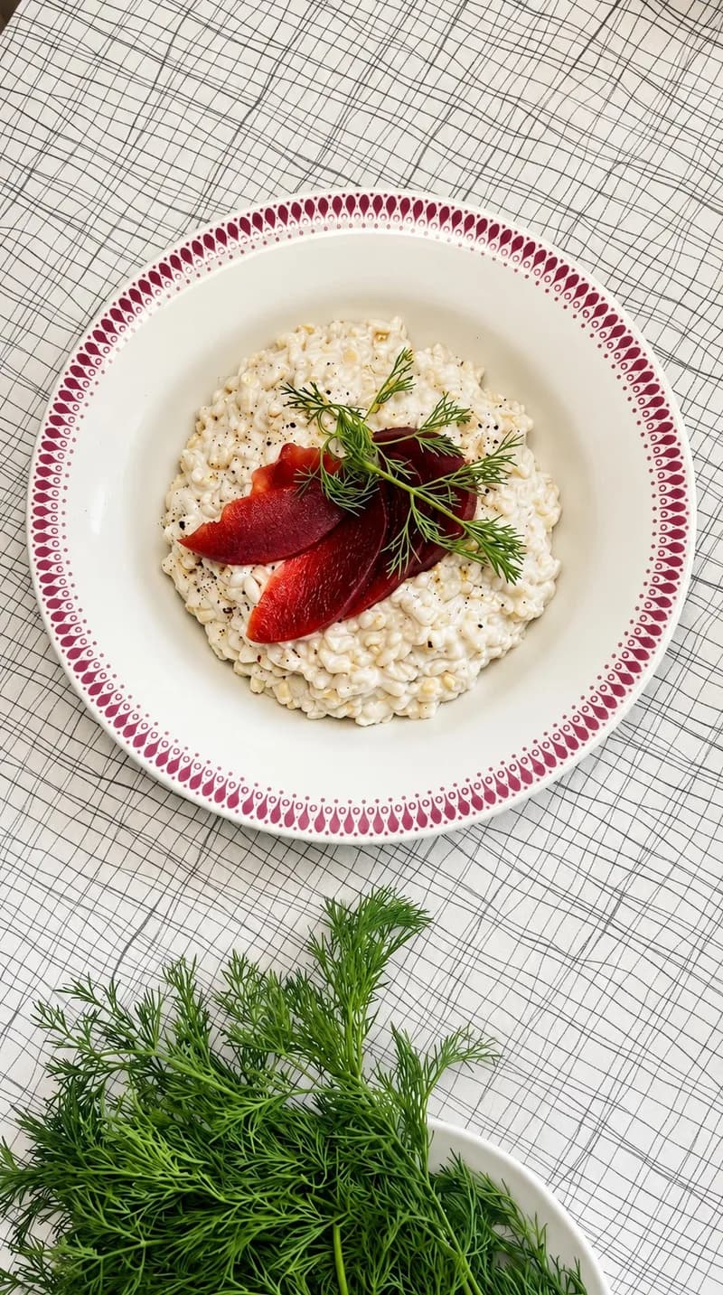 Vegánske bryndzové krupoto